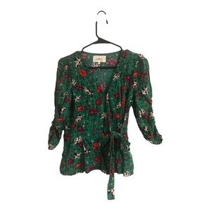 Ba&Sh floral wrap top M